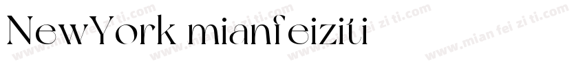 NewYork mianfeiziti字体转换